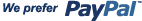 We Use PayPal