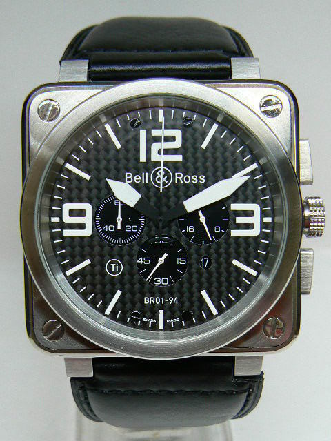 BELL & ROSS 01-94 46x46 mm CHRONO CARBON DIAL