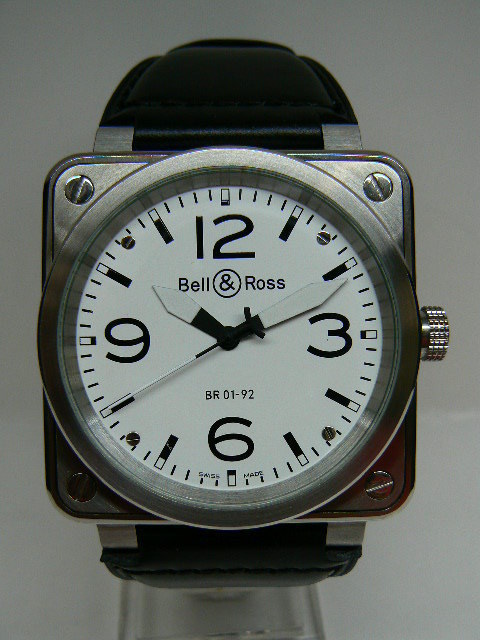 BELL & ROSS 01-92 46x46 mm WHITE DIAL