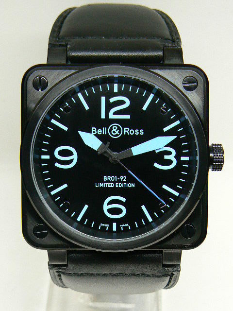 BELL & ROSS 01-92 46mm x 46 mm LTD. EDITION BLUE INDICES
