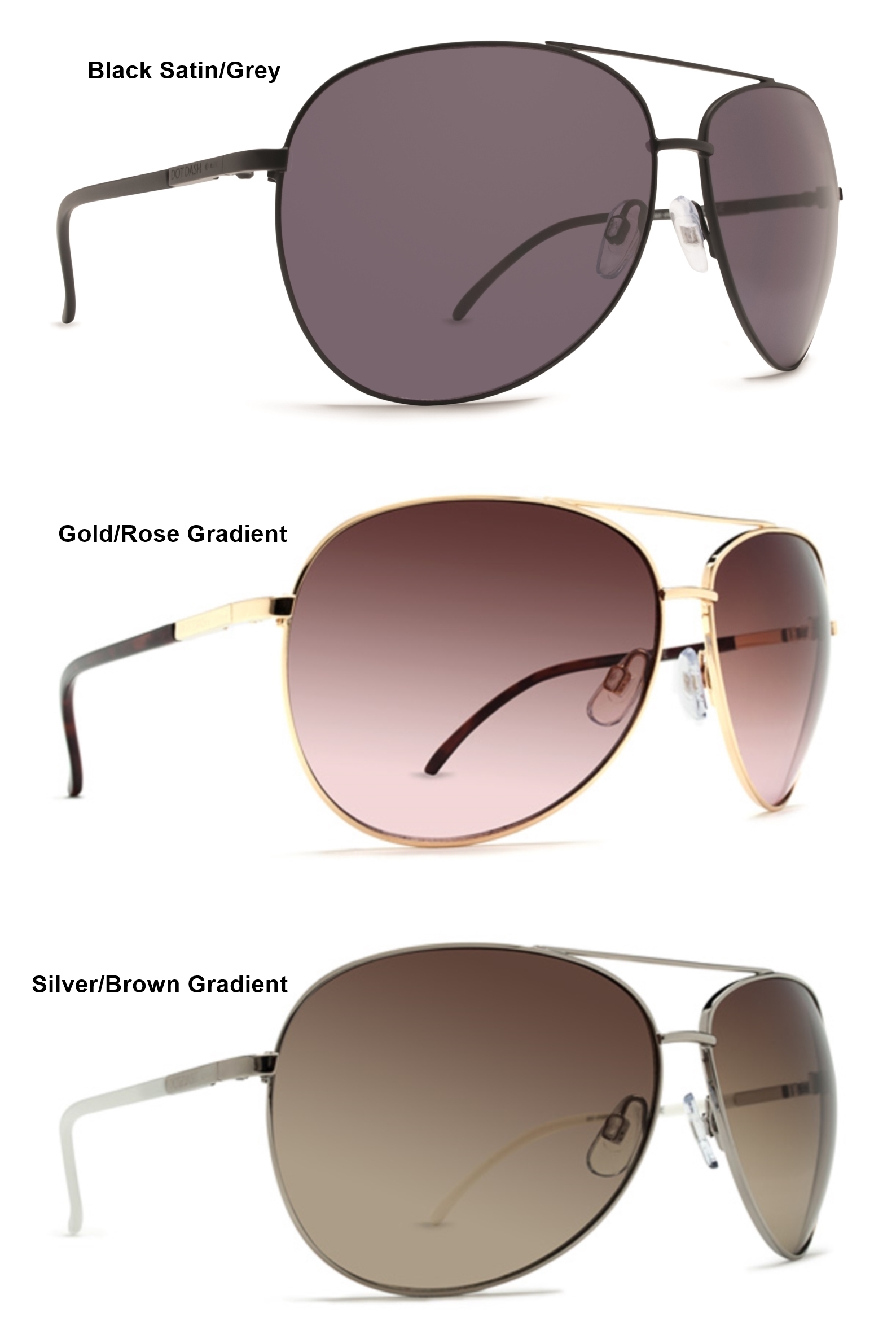 NEW Dot Dash Nookie Mens Womens Unisex Aviator Wrap Round Sunglasses ...