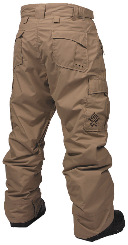 Special Blend Tech Shell Snowboard Pants Division Tan Mens Large 2009